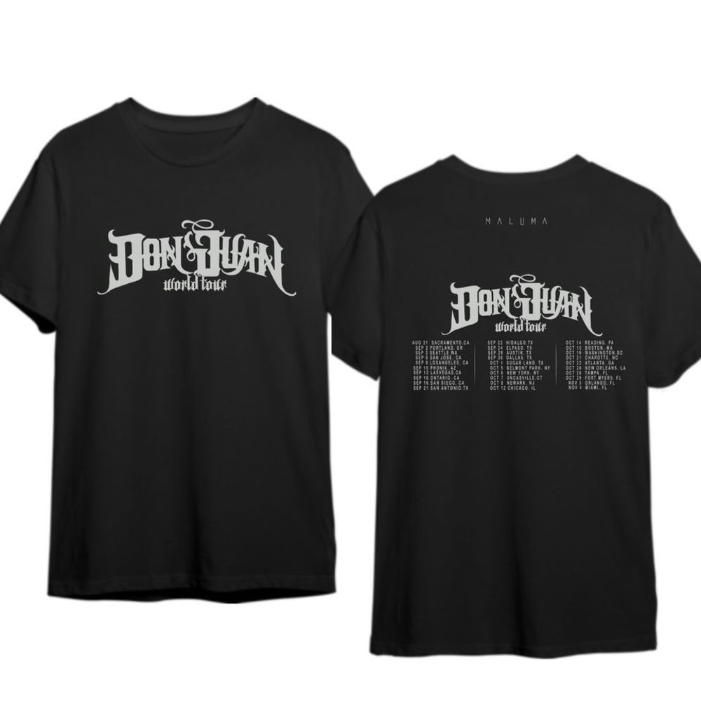 Maluma Don Juan World Tour Shirt Maluma Don Juan 2 sided Tee